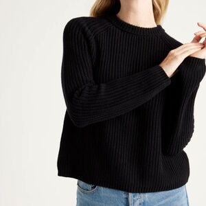 Like New - Quince 100% Organic Cotton Fisherman Crew Sweater (S)